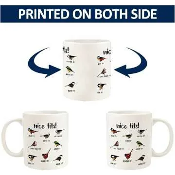 Funny 'Nice Tits' Bird Mug - Great Gift Idea for Bird Lovers