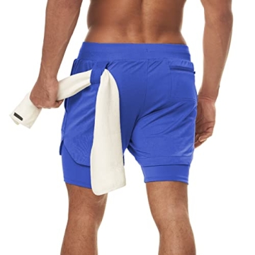 FLYFIREFLY 2-in-1 Workout Running Shorts for Men