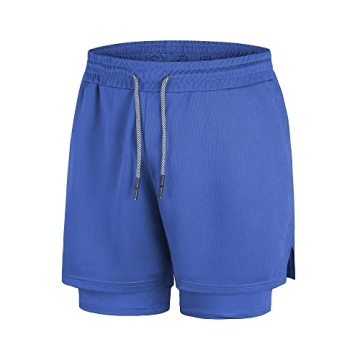 FLYFIREFLY 2-in-1 Workout Running Shorts for Men