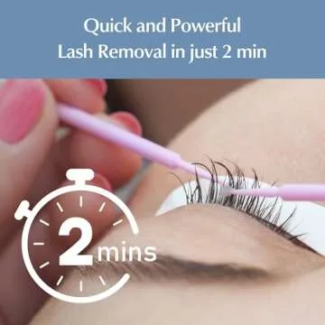 BL Lashes Gel Lash Glue Remover For Eyelash Extension, Alcohol Acetone GBL Free, Low Irritation, Suitable for Sensitive Skin, Fast Action Dissolves Strong Glue in 2 Minutes, 0.51 oz