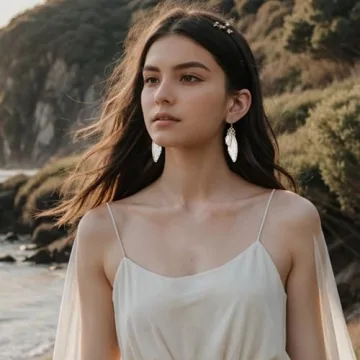 BriLove Elegant Butterfly Wing Earrings for Women