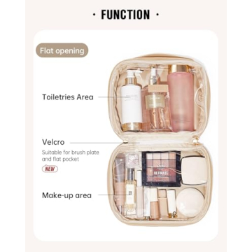 EACHY Travel Makeup Bag Large Capacity Design Gift for Women