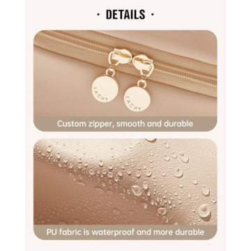 EACHY Travel Makeup Bag Large Capacity Design Gift for Women