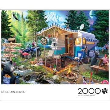 Buffalo Games - Jeff Haynie - Mountain Retreat - 2000 Piece Jigsaw Puzzle for Adults -Challenging Pu...