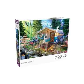 Buffalo Games - Jeff Haynie - Mountain Retreat - 2000 Piece Jigsaw Puzzle for Adults -Challenging Puzzle Perfect for Game Nights - Finished Size is 38.50 x 26.50