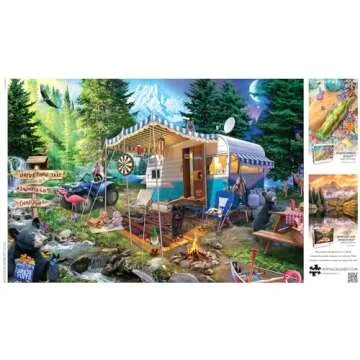 Buffalo Games - Jeff Haynie - Mountain Retreat - 2000 Piece Jigsaw Puzzle for Adults -Challenging Puzzle Perfect for Game Nights - Finished Size is 38.50 x 26.50