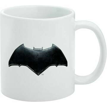 Batman Logo Ceramic Coffee Mug - Justice League Gift