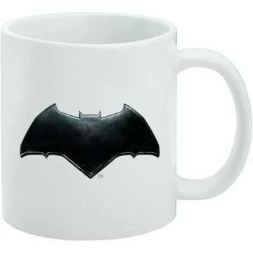 Batman Logo Ceramic Coffee Mug - Justice League Gift