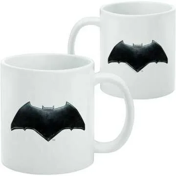 Batman Logo Ceramic Coffee Mug - Justice League Gift