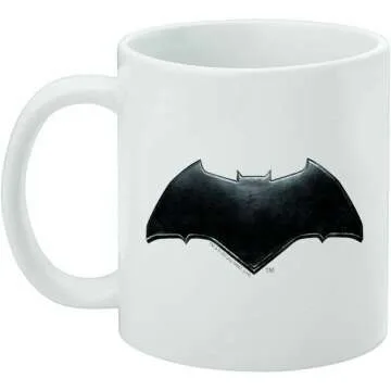 Batman Logo Ceramic Coffee Mug - Justice League Gift