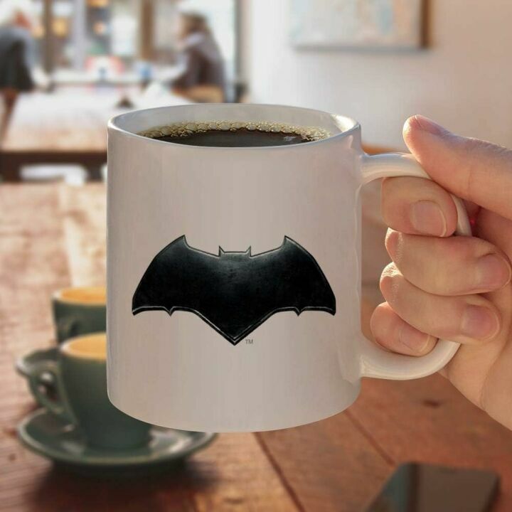 Batman Logo Ceramic Coffee Mug - Justice League Gift