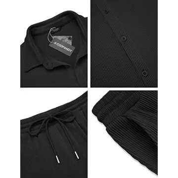 COOFANDY Men's 2 Piece Casual Summer Outfit Set
