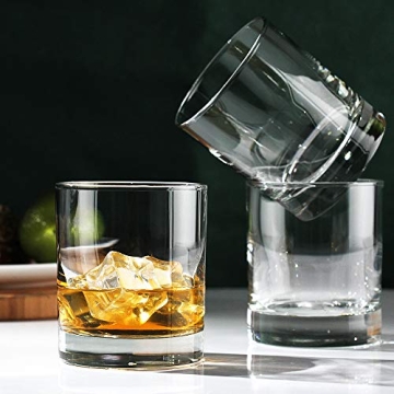 Elegant Rock Style Whiskey Glasses Set of 6 for Gifts