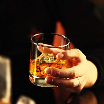 Elegant Rock Style Whiskey Glasses Set of 6 for Gifts