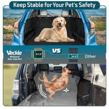 Veckle Universal SUV Cargo Liner for Dogs - Waterproof & Safe