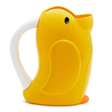 Munchkin® Duckling™ Shampoo Bath Rinser Cup, Ultra Soft and Flexible Rim, Babies, Toddlers and Kids, Yellow Duck
