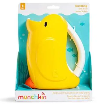 Munchkin® Duckling™ Shampoo Bath Rinser Cup, Ultra Soft and Flexible Rim, Babies, Toddlers and Kids, Yellow Duck