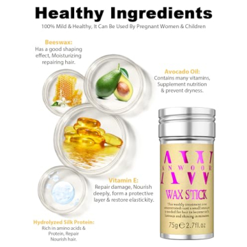 AnWoor Hair Wax Stick for Kids and Women - Tame Flyaways