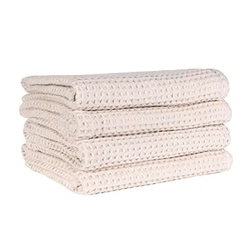 Luxury 4-Piece Waffle Weave Bath Towel Set - 1888 Mills