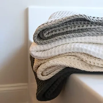 Luxury 4-Piece Waffle Weave Bath Towel Set - 1888 Mills