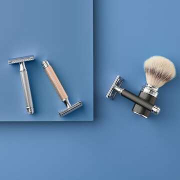 MÜHLE Grande R89 Double Edge Safety Razor (Closed Comb) | Perfect for Everyday Use | Barbershop Quality Close Smooth Shave | Luxury Razor for Men