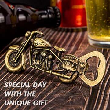 Unique Motorcycle Beer Gifts for Men | Vintage Opener
