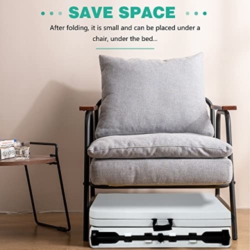 PayLessHere Folding Table Plastic Picnic Table for Parties Wedding Camping Office with Carrying Handle (White, 6 FT)