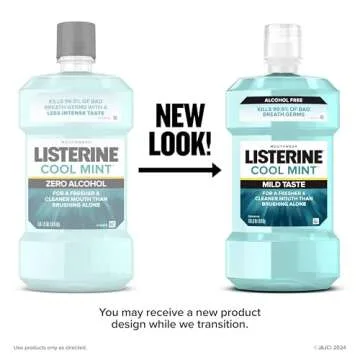 Listerine Zero Alcohol Mouthwash - Alcohol-Free Cool Mint Oral Rinse, 1 L