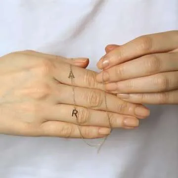 Personalized Gold or Silver Dainty Initial Necklace