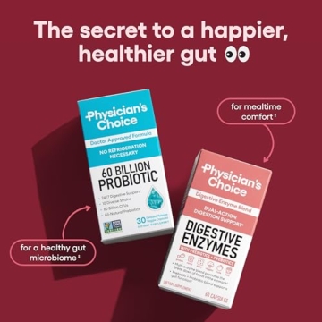 Physician's CHOICE Optimal Gut Health: Probiotics & Enzymes