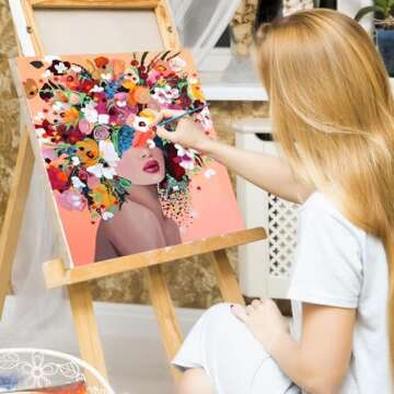 Ginkko Paint by Numbers Kit for Everyone - Easy DIY Art Supplies with Frame 12x16