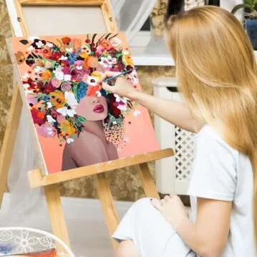 Ginkko Paint by Numbers Kit for Everyone - Easy DIY Art Supplies with Frame 12x16