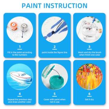 Ginkko Paint by Numbers Kit - Fun DIY Art for Ages 8-100