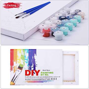 Ginkko Paint by Numbers Kit - Fun DIY Art for Ages 8-100