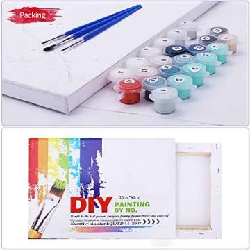 Ginkko Paint by Numbers Kit - Fun DIY Art for Ages 8-100