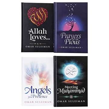 Omar Suleiman Collection 4 Books Set (Prayers of the Pious, Allah Loves, Angels in Your Presence & Meeting Muhammad)