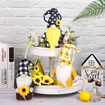 Charming Sunflower Swedish Gnomes for Home Decor