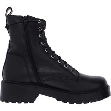 Stylish Steve Madden Women's Tornado Combat Boot in Black