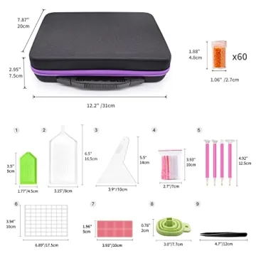 ARTDOT 60 Slot Storage for Diamond Art Crafts