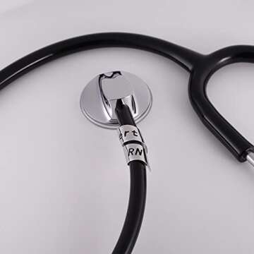 Personalized Stethoscope Name Tag Custom Stethoscope ID Charm Accessories Nurse Gifts for Doctor Vet