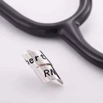 Personalized Stethoscope Name Tag Custom Stethoscope ID Charm Accessories Nurse Gifts for Doctor Vet