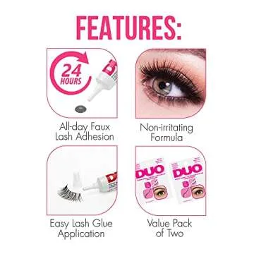 DUO Dark Tone Strip Lash Adhesive, Fast-Dry & Cruelty-Free