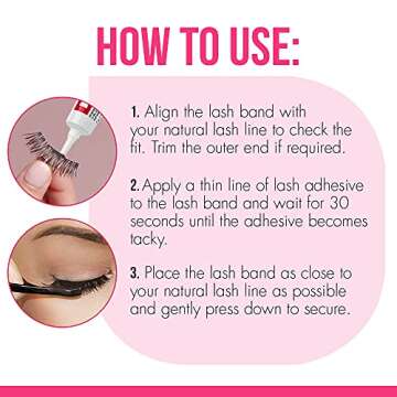 DUO Strip Eyelash Adhesive for Strip Lashes, Dark Tone, 0.25 oz, 2-Packs