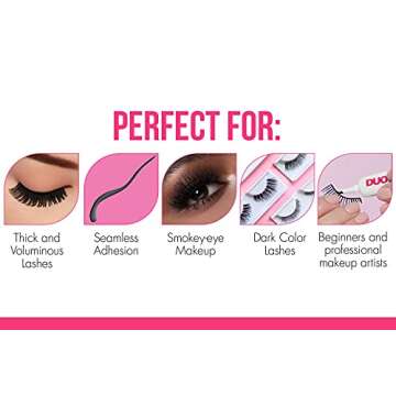 DUO Strip Eyelash Adhesive for Strip Lashes, Dark Tone, 0.25 oz, 2-Packs