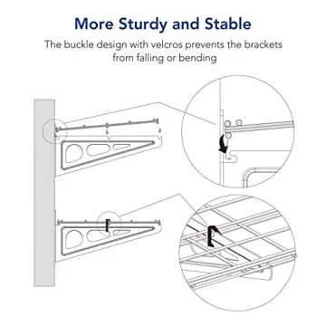 FLEXIMOUNTS 12-inch-by-72-inch Wall Shelf Garage Storage Rack Wall Mounted Floating Shelves,1x6ft ,Black, 2-Pack