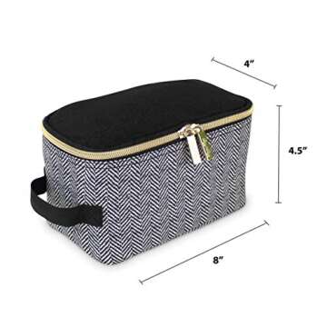 Itzy Ritzy Packing Cubes for Travel – Set of 3 Packing Cubes or Travel Organizers; Each Travel Cube Features a Mesh Top, Double Zippers and a Fabric Handle (Coffee and Cream)