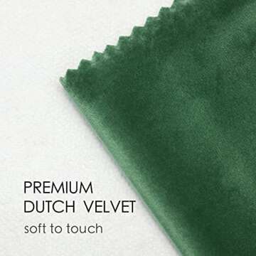 Luxurious Green Velvet Ribbon Set for Crafting