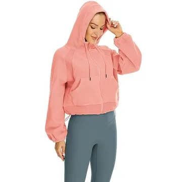 Cozy Oversized Fleece Jacket with Adjustable Hood