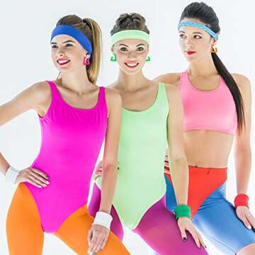 Boao Neon Earrings - Vibrant Retro 1980s Accessories