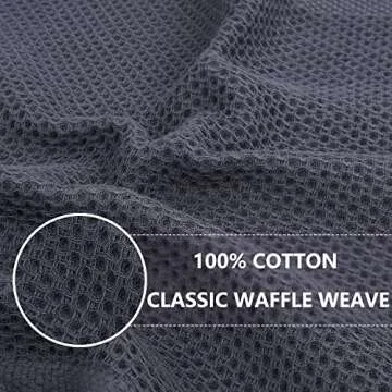 Homaxy 100% Cotton Waffle Weave Kitchen Dish Cloths, Ultra Soft Absorbent Quick Drying Dish Towels, ...